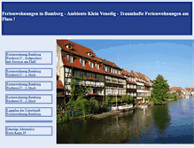 Tablet Screenshot of ferienwohnung-bamberg-ambiente-klein-venedig.de